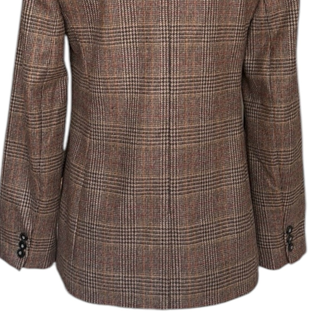 JACK WILLS Fox Brothers Lambswool Glen Plaid‎ Blazer British Tailored Jacket 6 - Picture 9 of 16